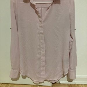 Pale pink work blouse